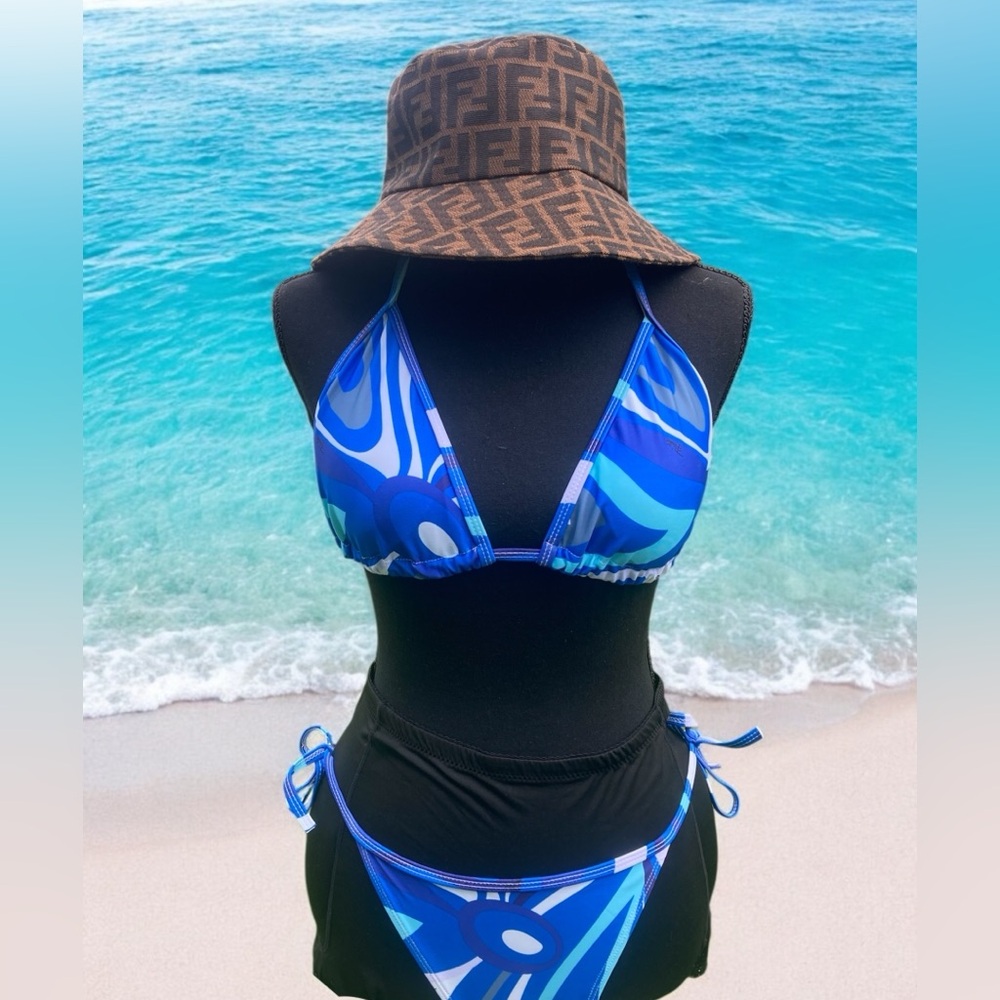 Blue Emilio Pucci Bikini Set- L/XL